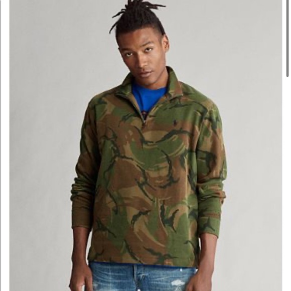 Polo Ralph Lauren Other - ❗️SALE❗️Men camo green polo sweatshirt